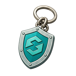 Security Shield Keychain